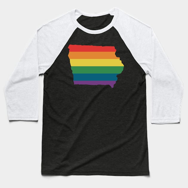 Iowa State Rainbow Baseball T-Shirt by n23tees